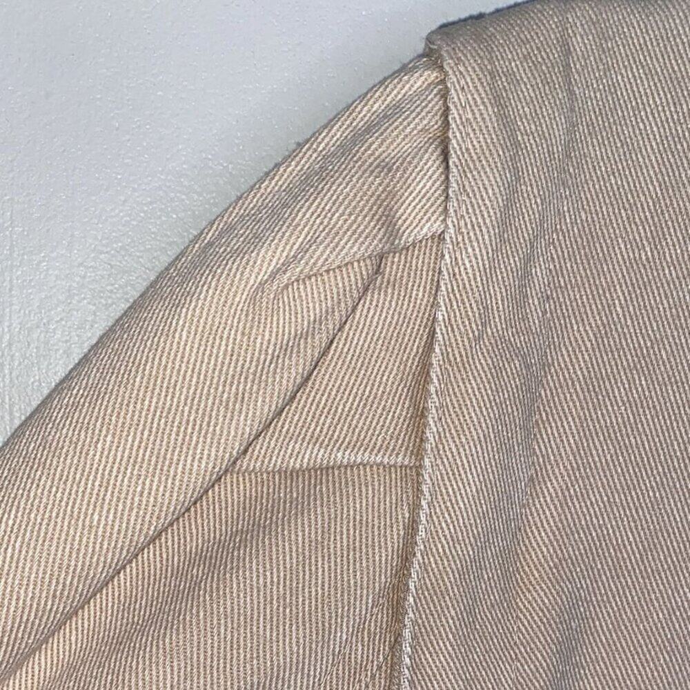 BlankNYC Beige Denim Jacket with Buttons and slim fit. - Picture 8 of 8